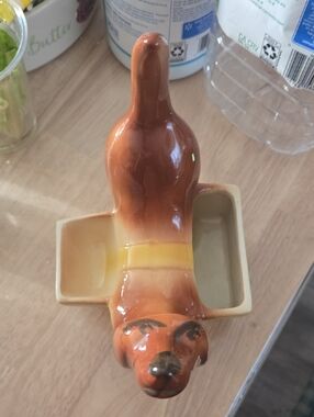 Adorable Vintage Dacshund Succulent Planter